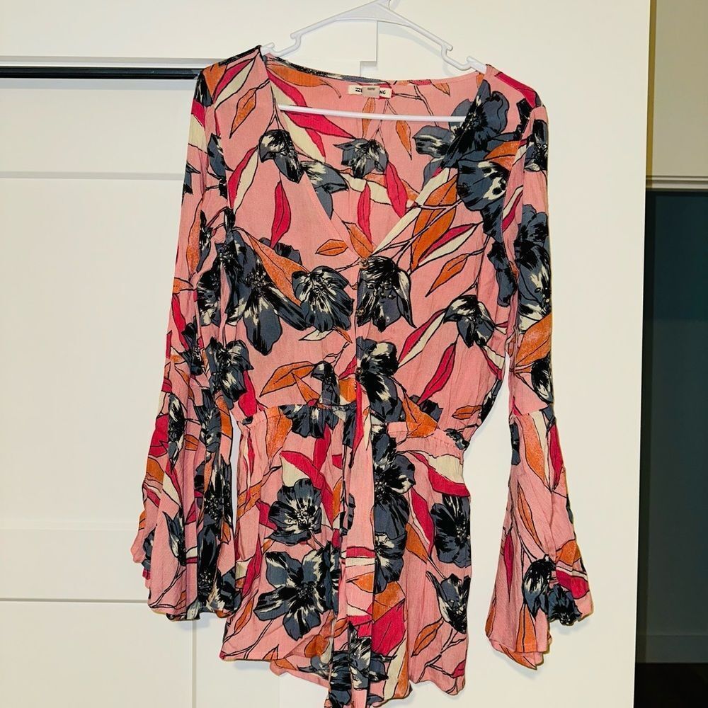 Billabong Sittin Pretty Boho Romper womens SIZE M